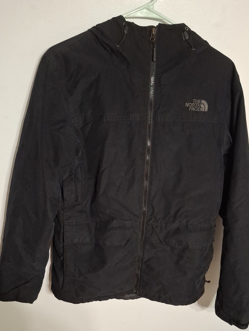 The North Face/ Men's Black Hooded Full-Zip Winter Coat- Mens Sz Small